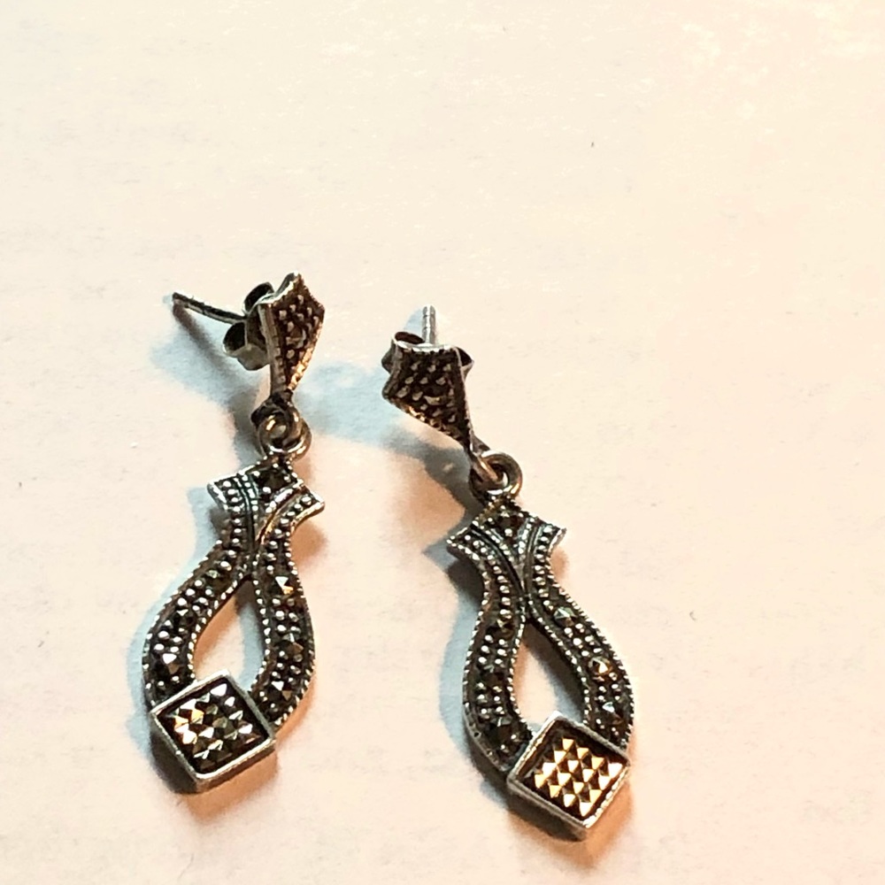 Marcasite Dangle Earrings